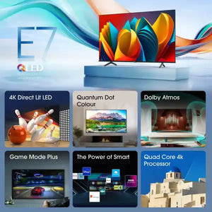 Hisense E7Q 55 Inch QLED 4K Smart AI TV | 55E71Q