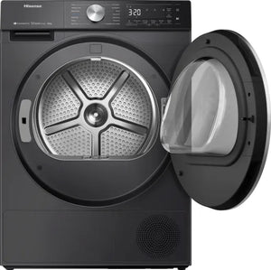 Hisense 10kg Heat Pump Tumble Dryer with Wifi - Black | DH5S102BB
