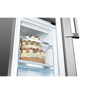 Bosch Series 4 186cm Fridge Freezer 86cm Wide - Stainless Steel | KGN86VIEAG