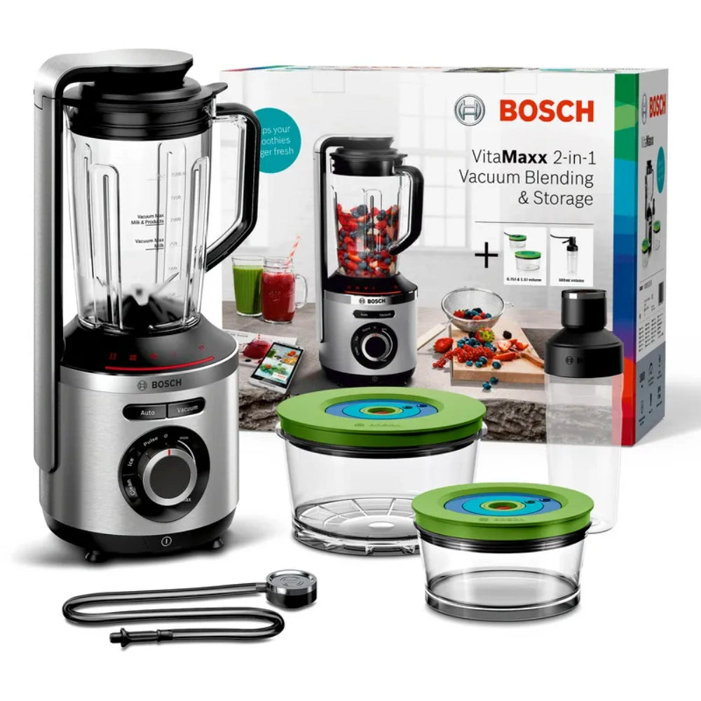 Ex-Display Bosch 1000W VitaMaxx Vacuum Blender - Silver | MMBV625M