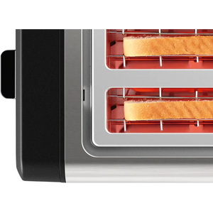 BOSCH DesignLine Plus 4 Slice Toaster - Stainless Steel | TAT4P440GB