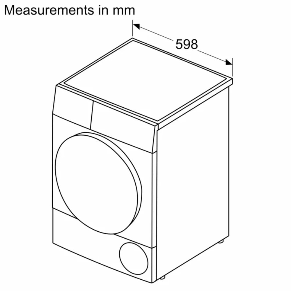 Bosch Series 6 9kg Heat Pump Tumble Dryer - White | WQG24500GB