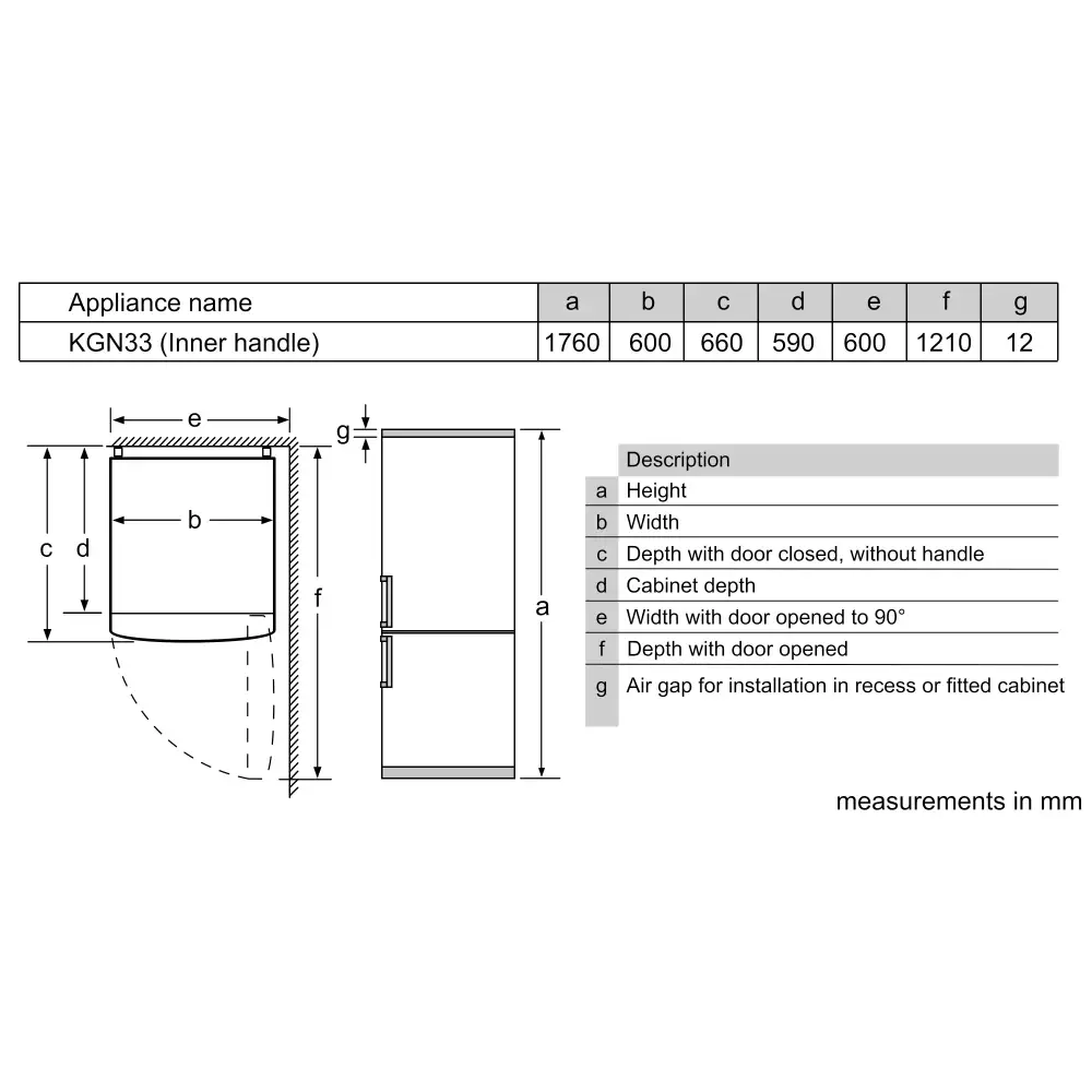Bosch Serie 2 186cm 50/50 Frost Free Fridge Freezer - White | KGN34NWEAG