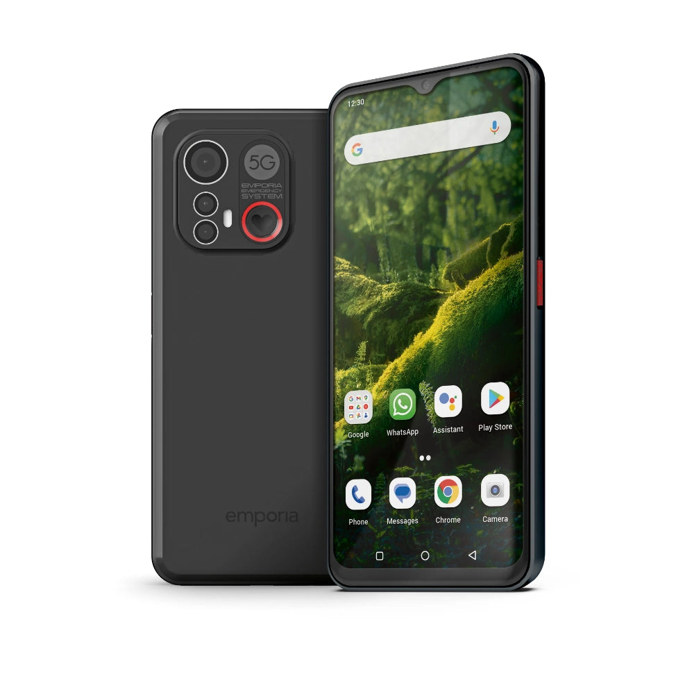 Emporia Sim Free Mobile Phone ME6 128GB - Black | ME6_001