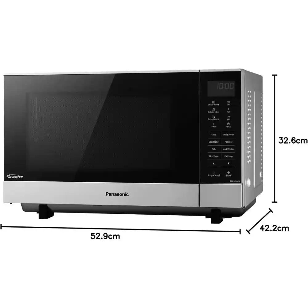 Panasonic 27 Litre 1000w Flatbed Microwave - Silver | MICR10B