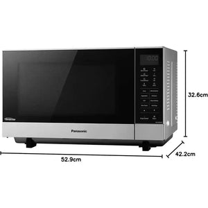 Panasonic 27 Litre 1000w Flatbed Microwave - Silver | MICR10B