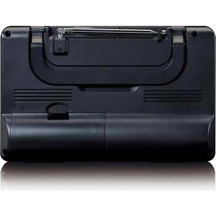 Lenco Compact Portable FM Radio with LCD Display - Black | MPR-035BK-UK