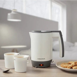 Morphy Richards Compact Travel Jug Kettle 0.5L - White / Grey | 107001