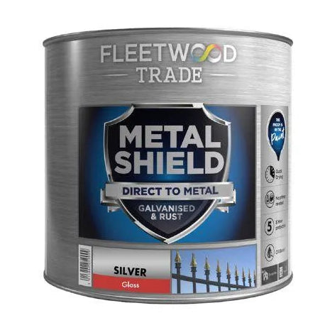 Fleetwood Metal Shield Paint 1 Litre - Gloss Silver | MSGO01SR