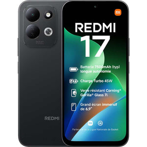 Xiaomi Redmi 17 Sim Free Mobile Phone 4G 128GB - Black | MZB0PJGEU
