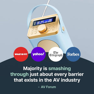 Majority Little Shelford Portable DAB Radio with Bluetooth - Duck Egg | LSHDABDUK