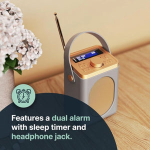 Majority Little Shelford Portable DAB Radio with Bluetooth - Grey | LSHDABGRYUK