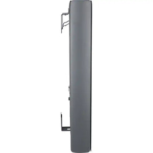 Masterplug SmartEnergy 1000w grey oil filled wall mounted radiator with handle and control panel shown in side profile view
