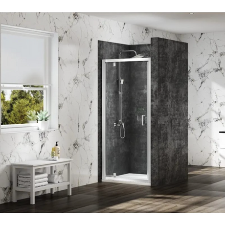 Merlyn MBox Pivot Door | Chrome, Matt Black, Brushed Brass | 700mm to 1000mm