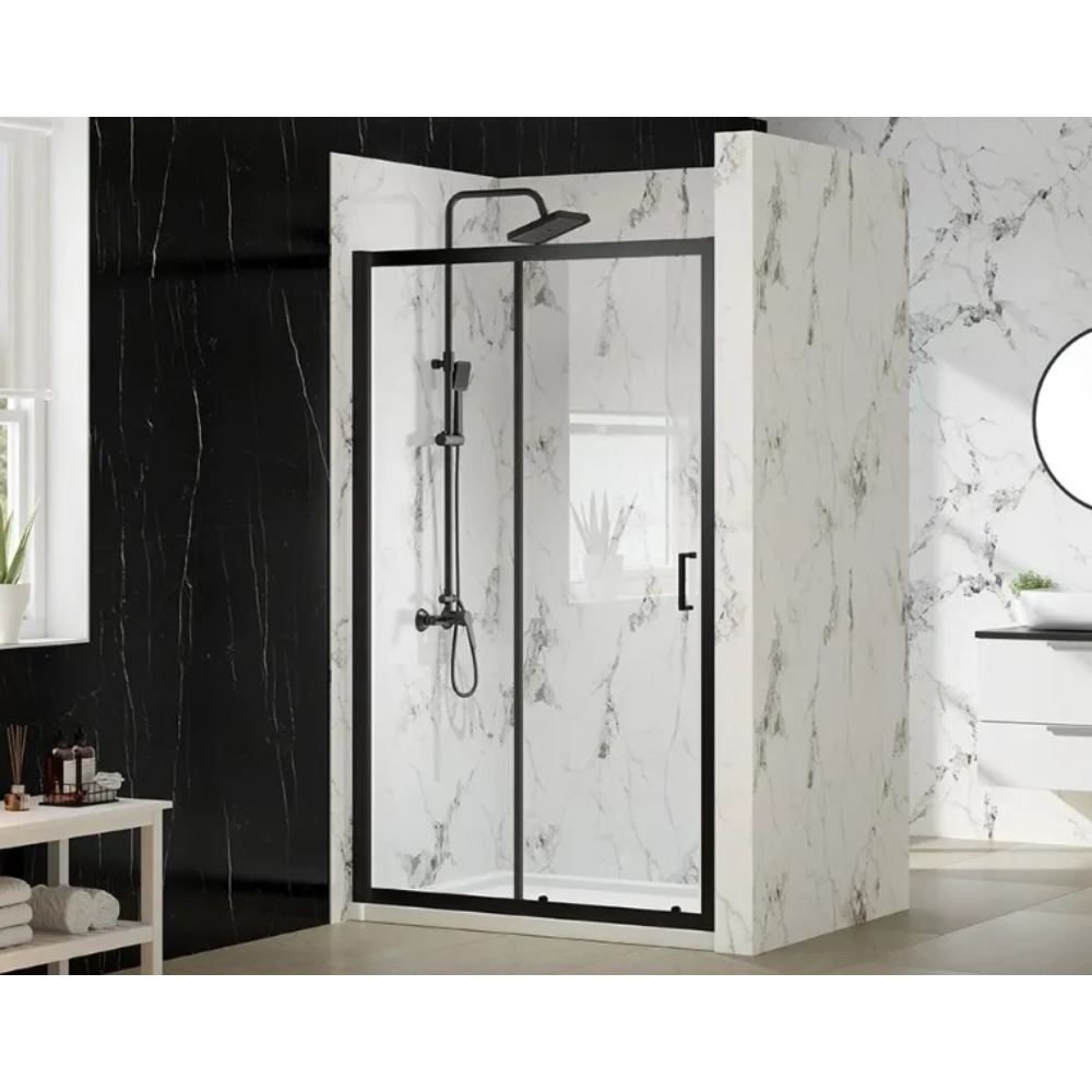 Merlyn MBox Sliding Door | Chrome, Matt Black, Brushed Brass | 1000mm to 1700mm