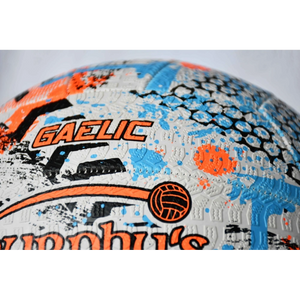 Murphys Gaelic Street Football Size 5 - White / Orange / Cyan | GAF1305