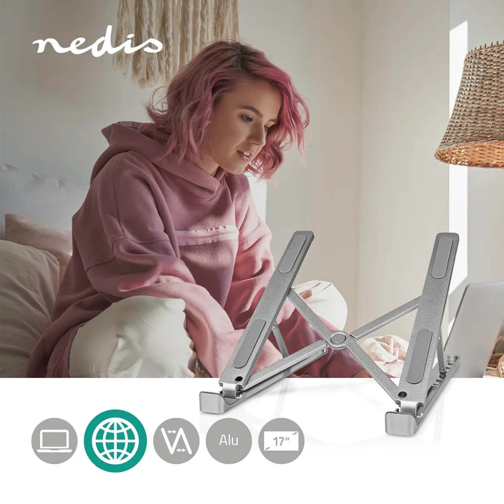 Nedis Portable Notebook Laptop Stand 17 Inch | 404001
