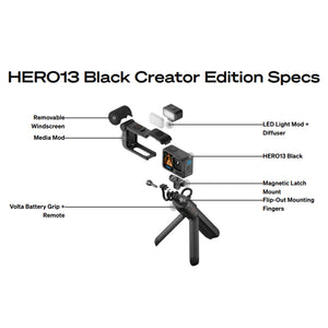 GoPro HERO13 Creator Edition Action Camera - Black | CHDFB-131-EU