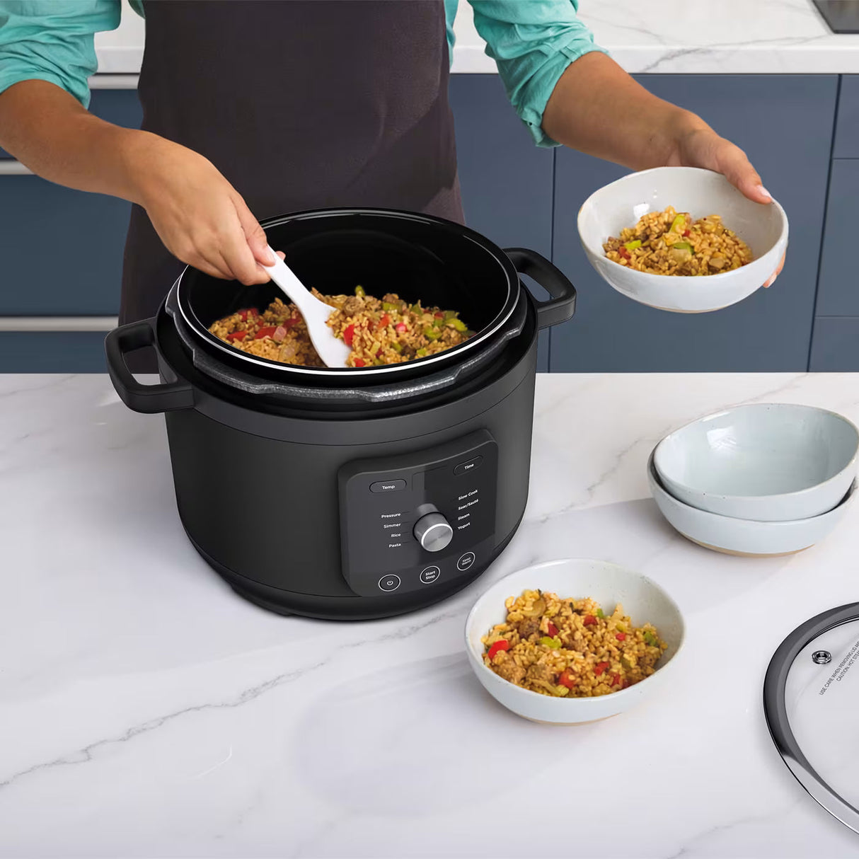 Ninja HyperHeat 6L 9-in-1 Pressure and Rice Multi Cooker - Black | PC201UK