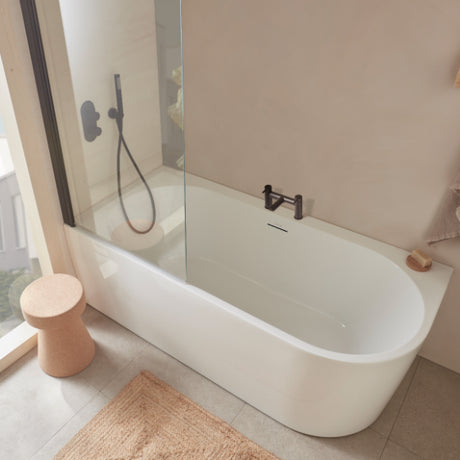 NOTE Corner Shower Bath 1700 Right & Left Hand