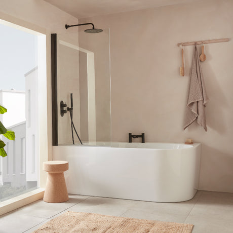 NOTE Corner Shower Bath 1700 Right & Left Hand