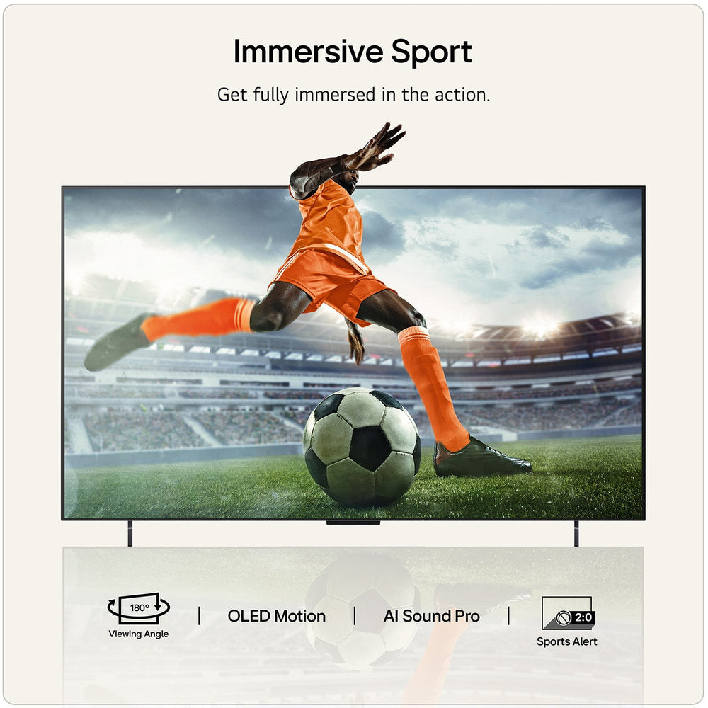 LG C6 42 Inch OLED Evo AI 4K Smart TV - Black
