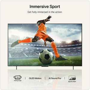 LG C6 42 Inch OLED Evo AI 4K Smart TV - Black