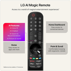 LG C6 55 Inch OLED 4K Smart TV - Black