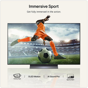 LG C6 55 Inch OLED 4K Smart TV - Black