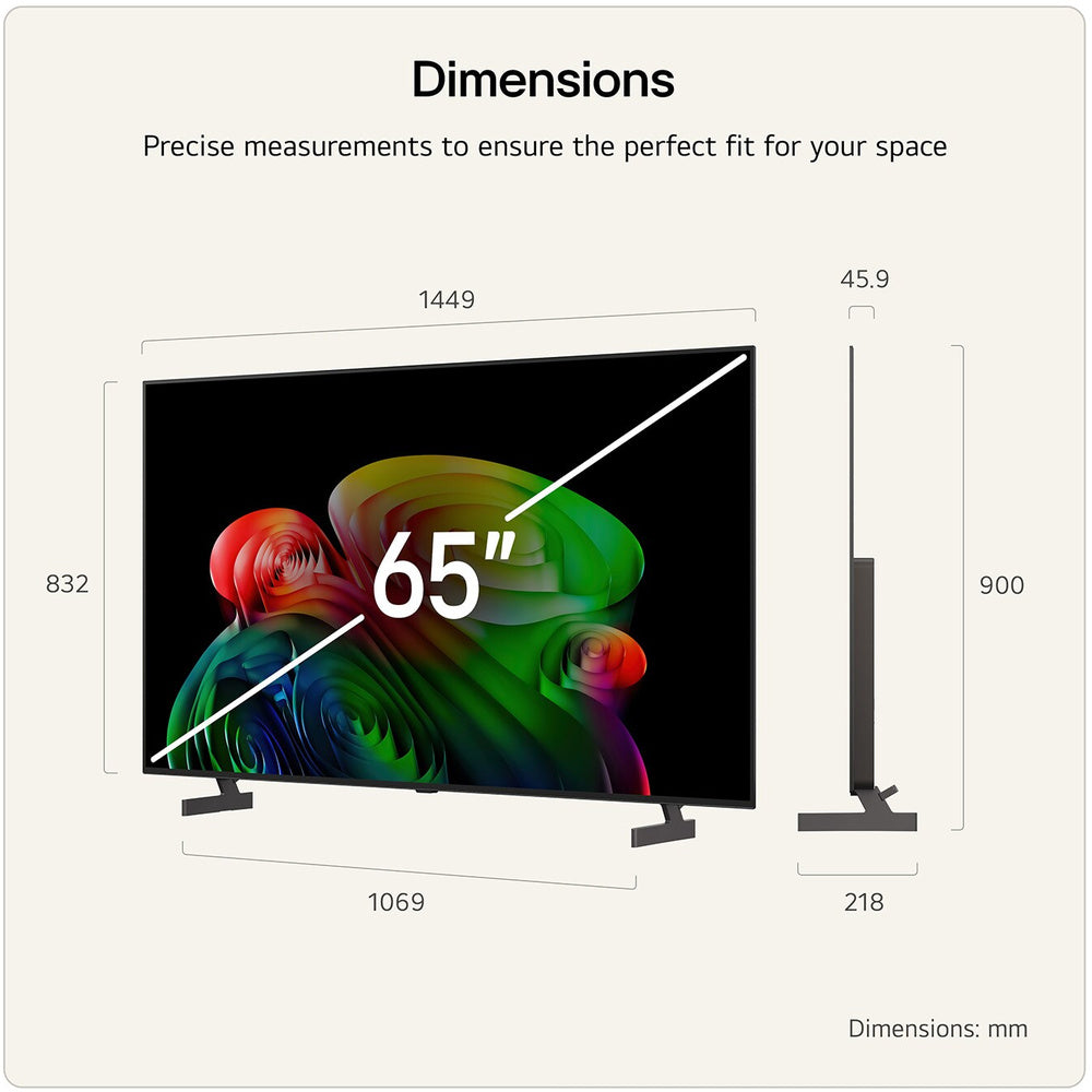 LG B6 65 Inch OLED 4K Smart TV - Black