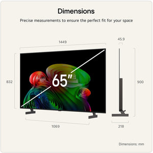 LG B6 65 Inch OLED 4K Smart TV - Black