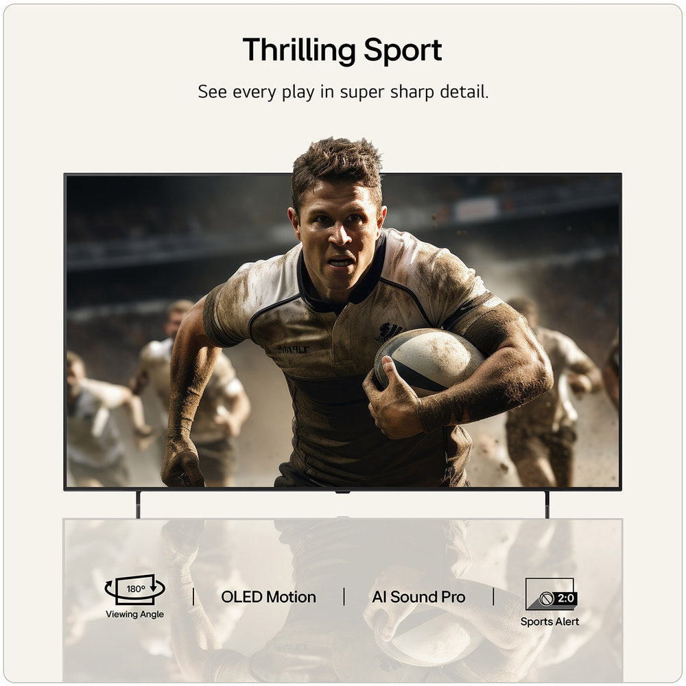LG B6 65 Inch OLED 4K Smart TV - Black