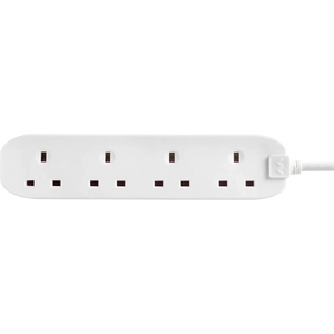 Masterplug 4 Gang 1 Metre Basics Extension Lead 13 Amp | BFG110N-MP