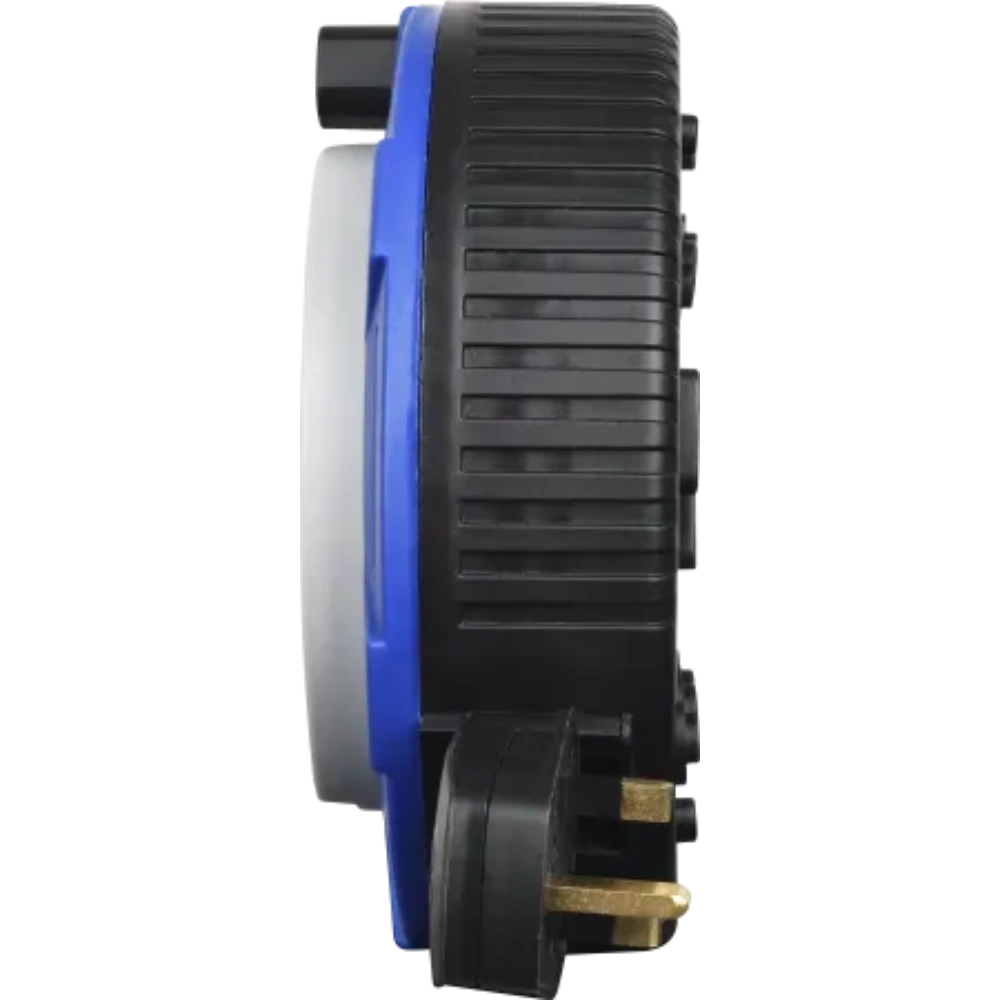 Masterplug 2 Socket 4 Metre Cable Extension Reel - Blue | SCT0413/2BL-MP