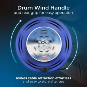 Masterplug 4 Socket 10 Metre Extension Cable Reel - Blue | MCT1010/4BL-MP