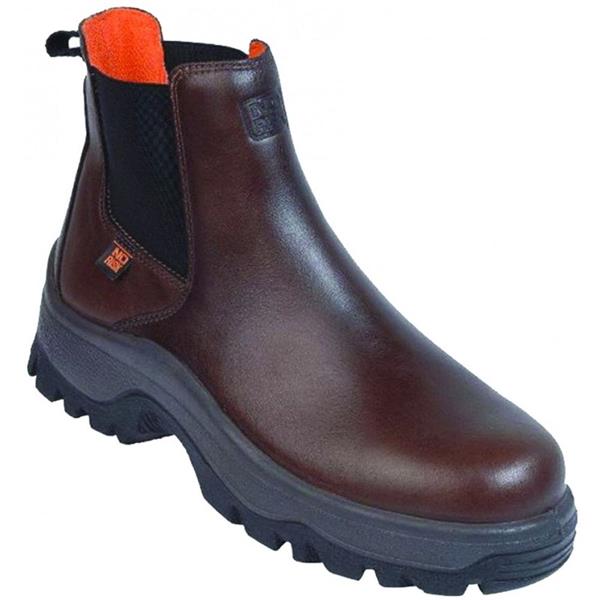 No Risk Leather Denver S3 Dealer Safety Boot - Brown