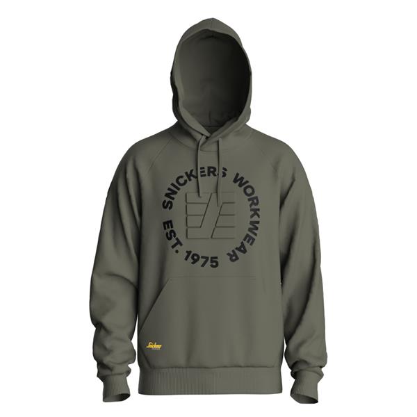 Snickers Logo 2010 Terry Sweatshirt Hoodie - Khaki