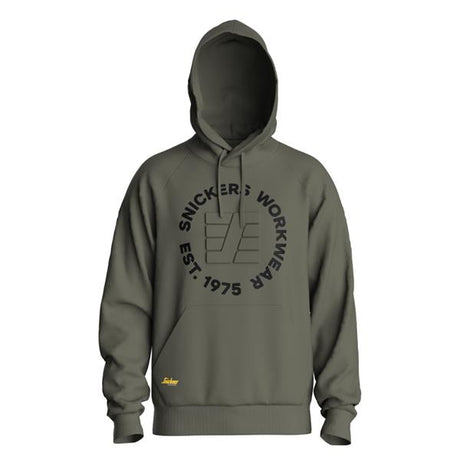 Snickers Logo 2010 Terry Sweatshirt Hoodie - Khaki