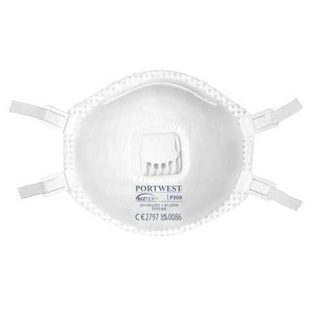 Portwest Disposable FFP3 Valved Dust MAsk 2 Pack | P309WHR