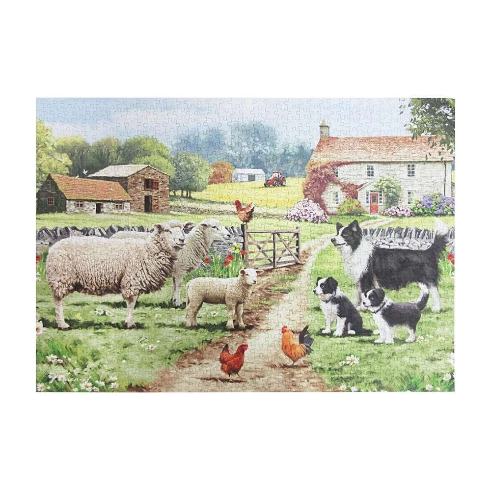 Dunlevy 100 Piece Jigsaw Puzzle - Collie and Sheep | PG0574