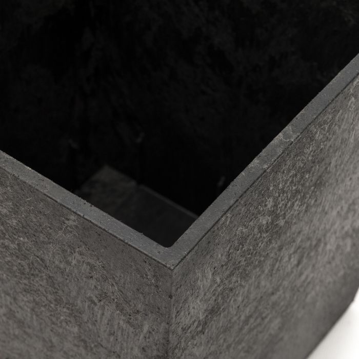 tierra verde sonata slate rubber self-watering planter Tierra Verde Sonata 33cm Square Self-Watering Planter
