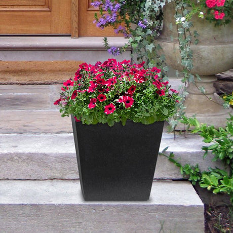 Tierra Verde Sonata Garden Planter Square 33cm - Slate Grey | POT020