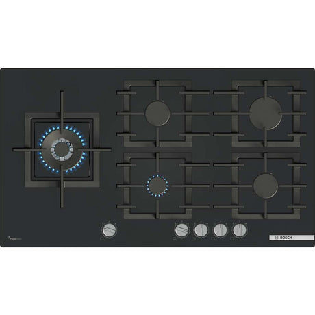 Bosch Series 6 90cm Gas on Glass Hob - Black | PPM9A6I40