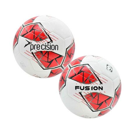 Precision Fusion FIFA Basic Training Ball Size 5 - White / Red / Grey / Black | PRF2615