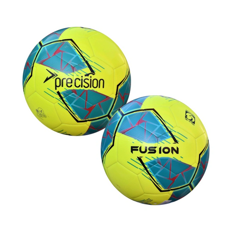 Precision Fusion FIFA Basic Training Ball Size 5 - Yellow / Teal / Cyan / Red | PRF2665