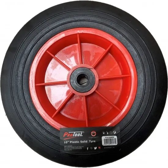 Protool 250mm (10 Inch ) Solid RubberSack Truck Wheel with 16mm Bore | 1652-44
