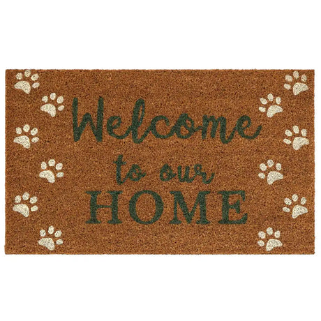My Mat Outdoor Coco Doormat 45cm x 75cm - Welcome Paws | PT647527