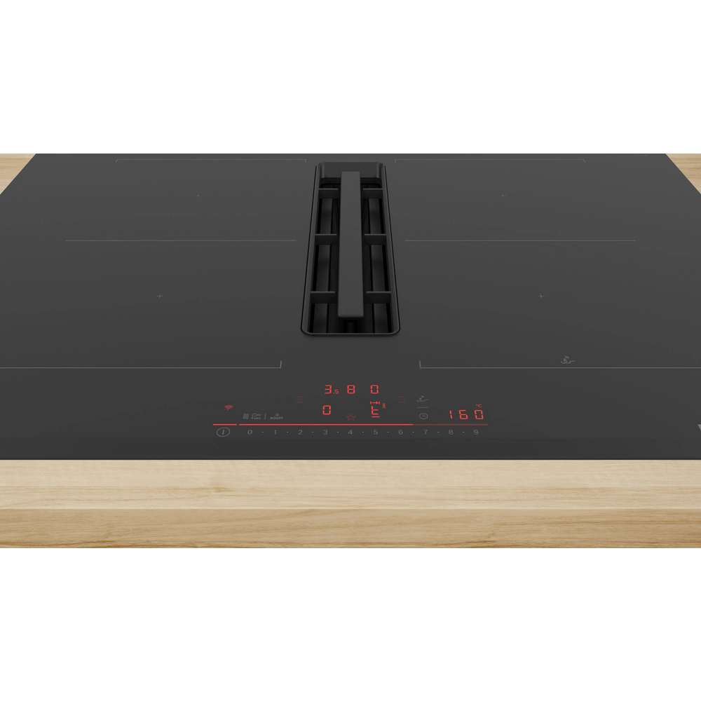 Bosch Series 6 70cm Induction Vented Hob - Black | PVQ731H26E