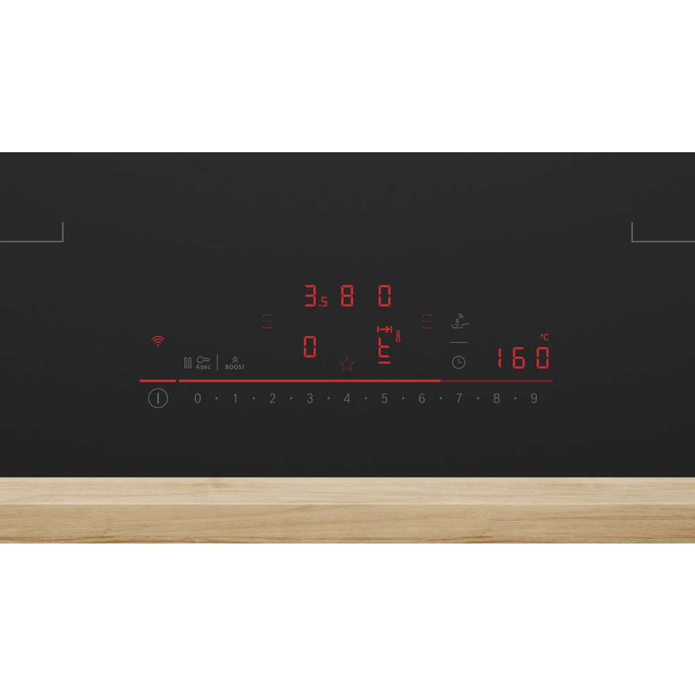 Bosch Series 6 80cm Induction Vented Hob - Black | PVQ81AH26E