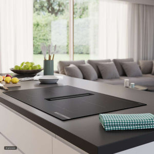 Bosch Series 6 80cm Induction Vented Hob - Black | PVQ81AH26E